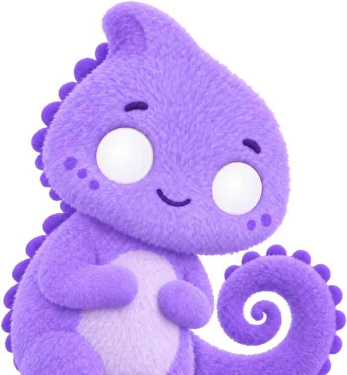 Meleon, the Meleon chameleon mascot